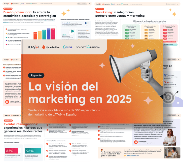 Imagen sobre la visión del marketing 2025 HubSpot